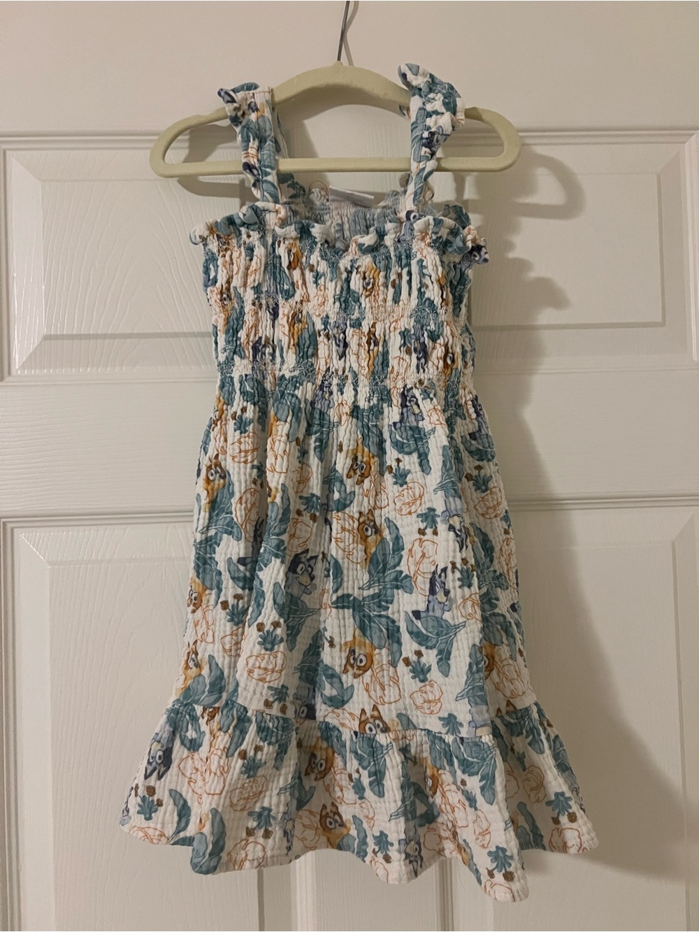 Girls Bluey Smocked Sundress